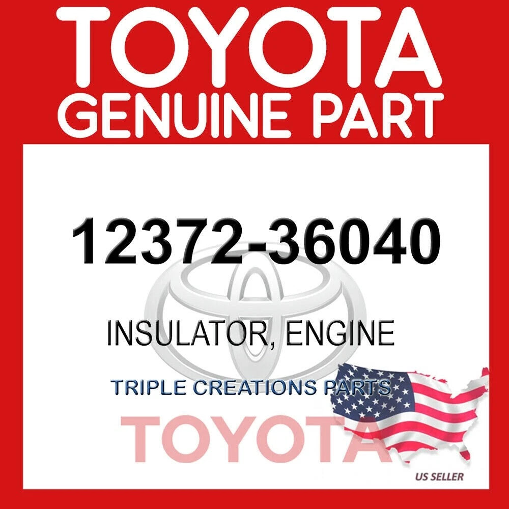 Toyota 12372-36040 Genuine LH Engine Mount with Toyota label