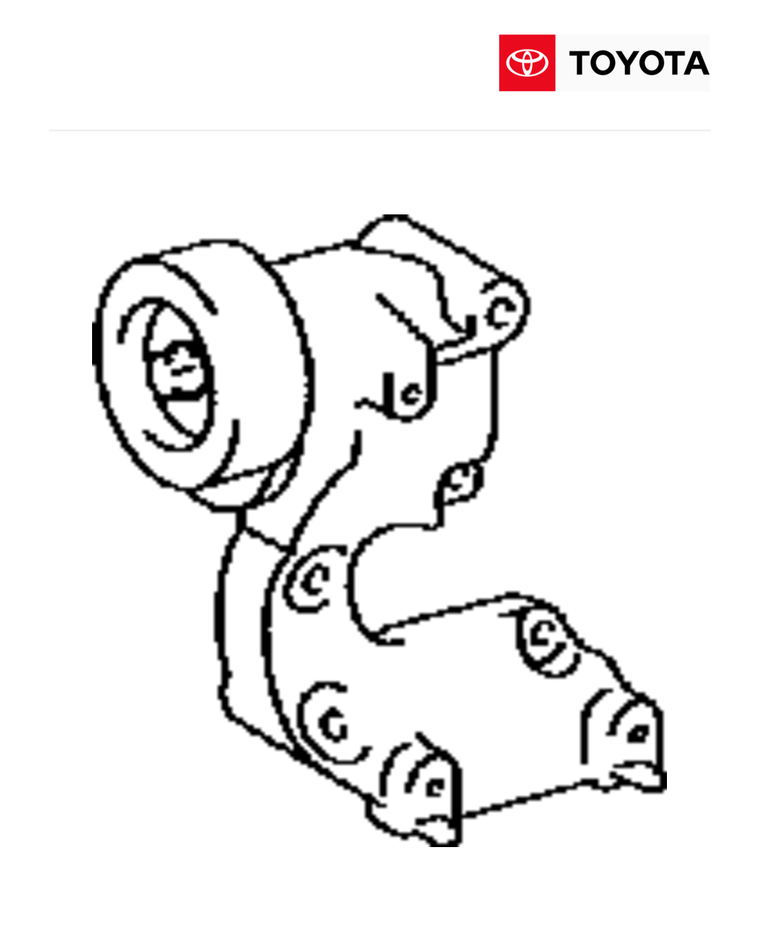 Toyota 16620-0P030 Genuine Belt Tensioner