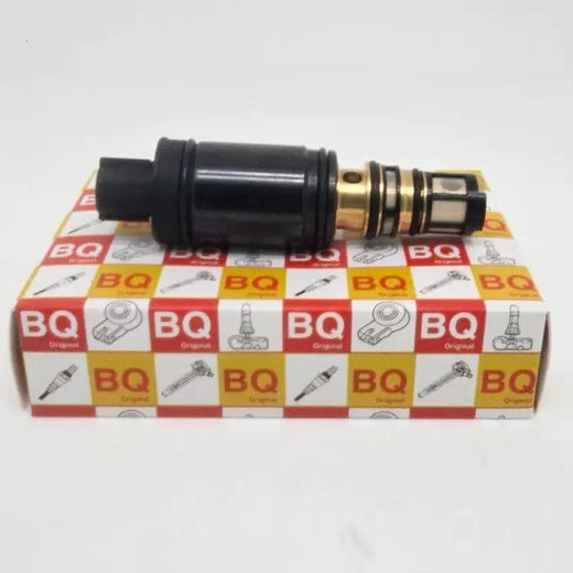 AC compressor sensor for Camry 2.5 (2012–2017); black plastic body with brass fittings on BQ Original box