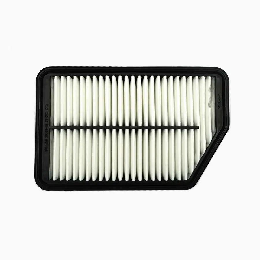 Air filter for Hyundai/Kia 2011–2015 SEN 28113-2S000, white pleated media in black frame
