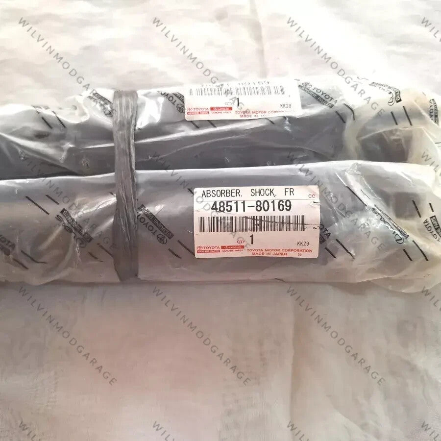 48511-80169 Genuine Toyota set 2x Shock Absorber , Front (Fits Left or Right Side) طقم جامبينات امامي يمين ويسار باص هايس