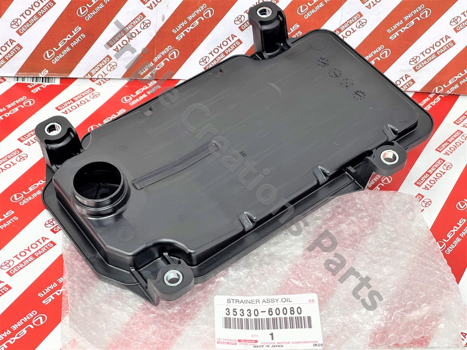 مصفاة زيت ناقل الحركة تويوتا الأصلية 35330-60080 مع ملصق الوكالة | Genuine Toyota transmission valve body oil strainer 35330-60080