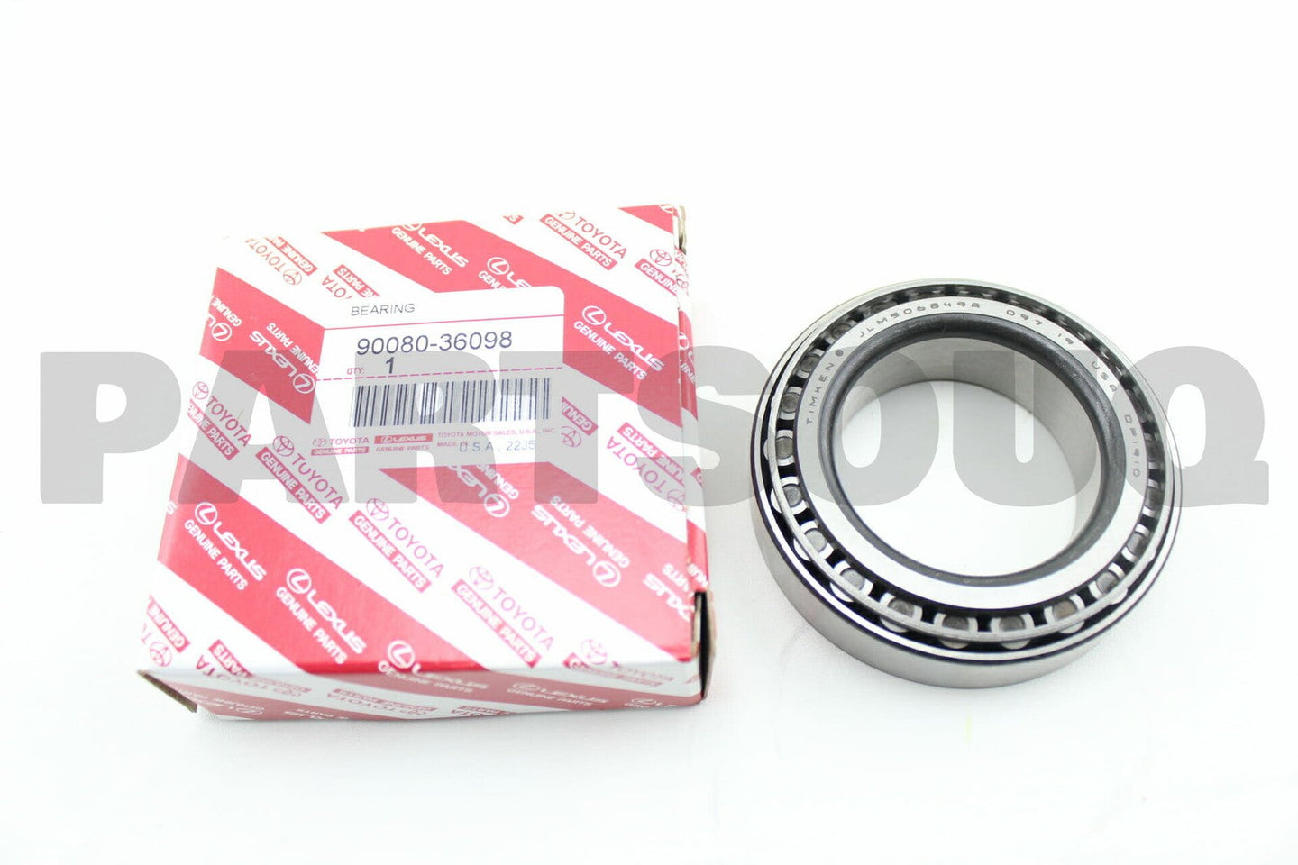 رولمان مخروطي لمحور العجلة الأمامي تويوتا 90080-36098 | Genuine Toyota front tapered roller bearing