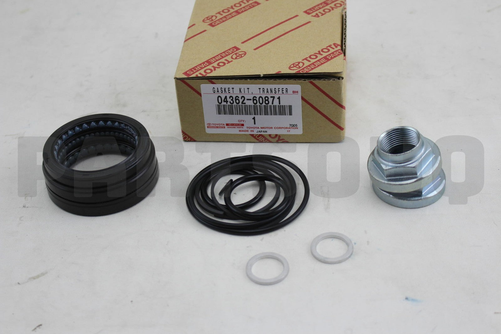 طقم جوانات علبة التحويل الأصلي تويوتا 04362-60871 | Genuine Toyota transfer overhaul gasket kit