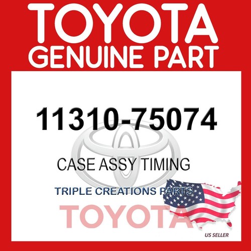 Toyota Genuine 11310-75074 timing chain case assembly