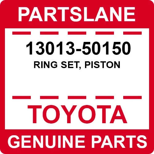 Toyota Genuine 13013-50150 piston ring set