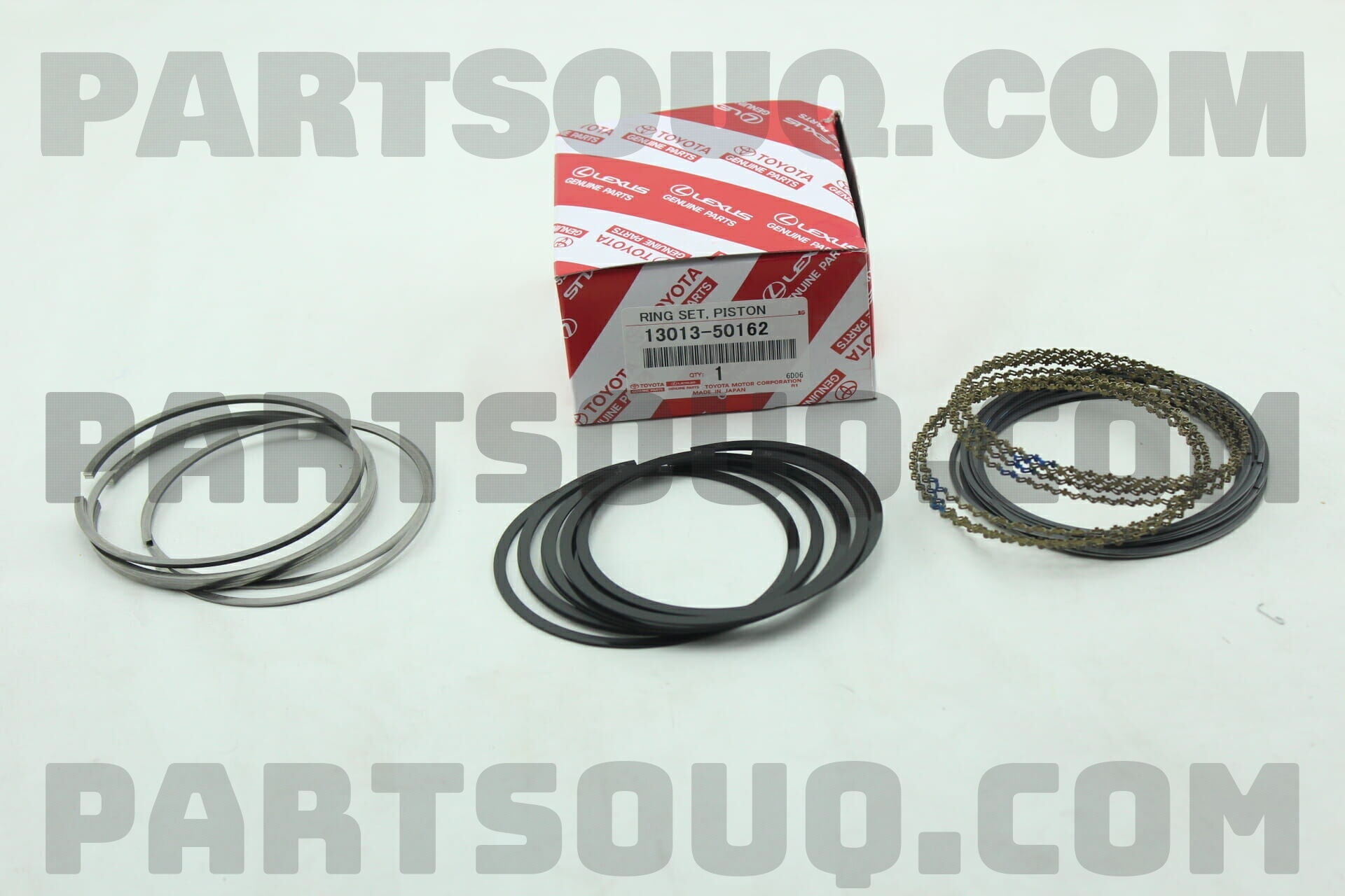 شنابر بساتم مقاس إصلاح 0.50 أصلية تويوتا ولكزس 13013-50162 | Genuine oversize piston ring set