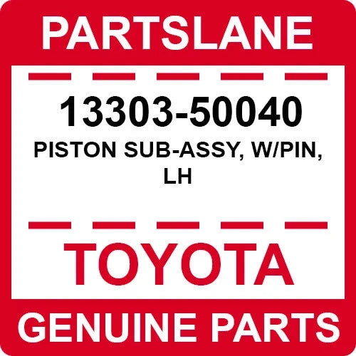 بستم يسار مع بنز مقاس زائد 0.50 مم أصلي تويوتا 13303-50040 | Genuine Toyota oversize piston LH