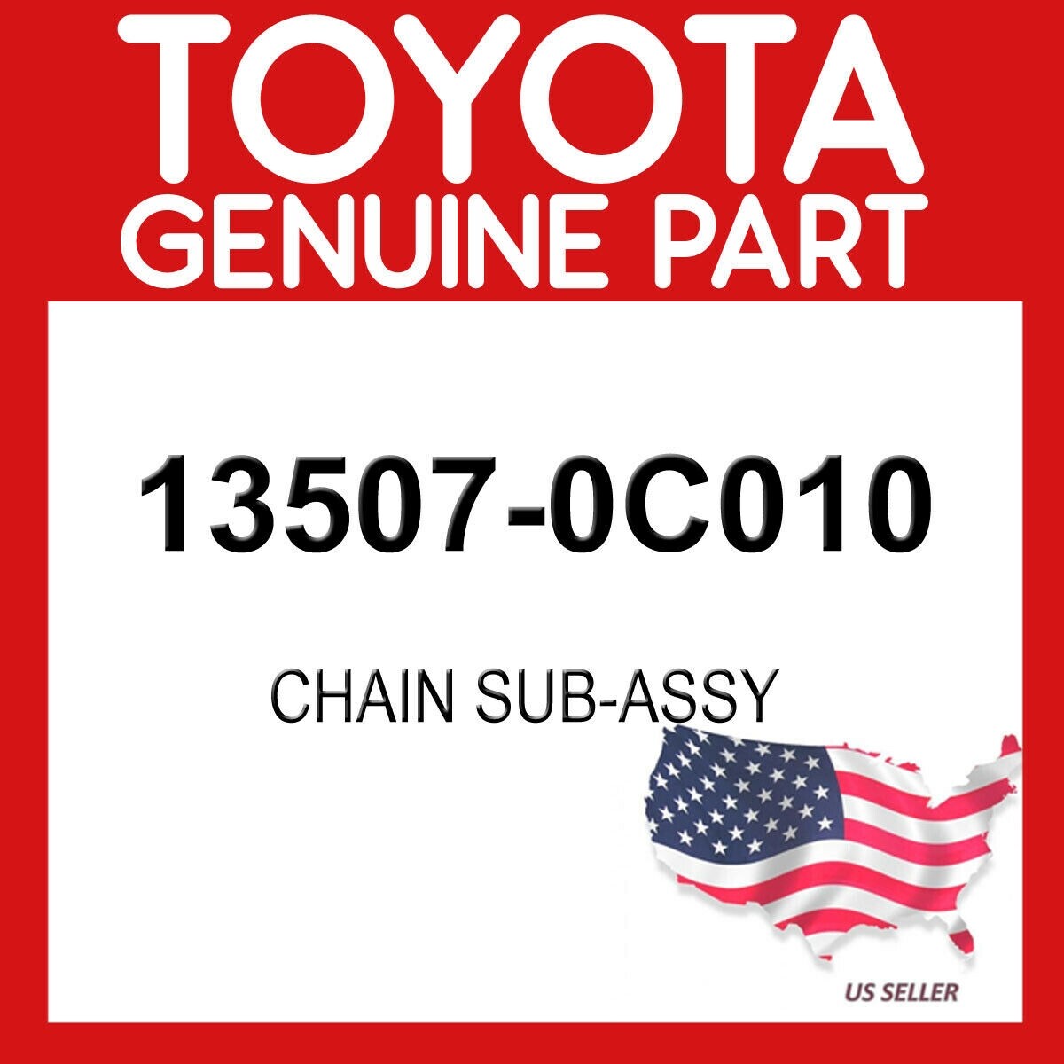 سلسلة توقيت رقم 2 أصلية تويوتا 13507-0C010 لمحرك 2TR-FE | Genuine Toyota No.2 timing chain