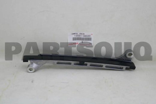دليل مخمد اهتزاز سلسلة التوقيت رقم 1 يمين أصلي تويوتا 13561-38020 مع ملصق الوكالة | Genuine Toyota timing chain vibration damper No.1 RH 13561-38020