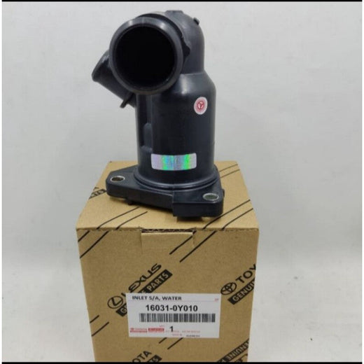 مدخل ماء مع ثرموستات تويوتا الأصلي 16031-0Y010 | Genuine Toyota water inlet with thermostat