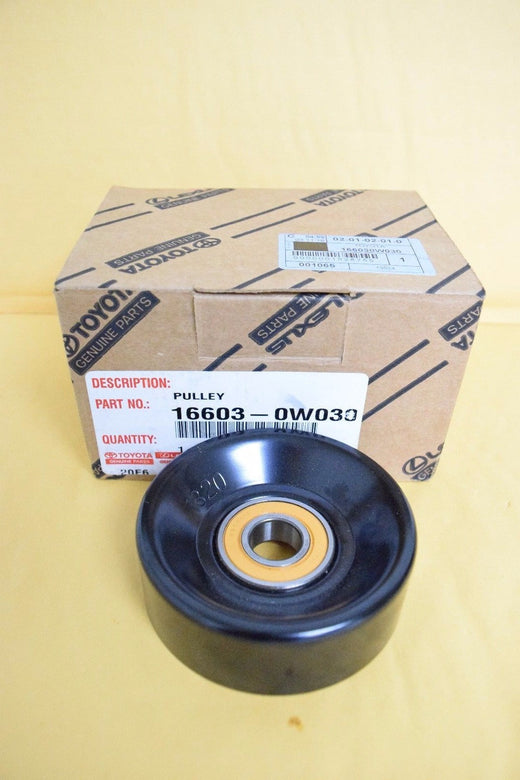 قطعة تويوتا أصلية 16603-0W030 – Toyota genuine idler pulley with OEM label