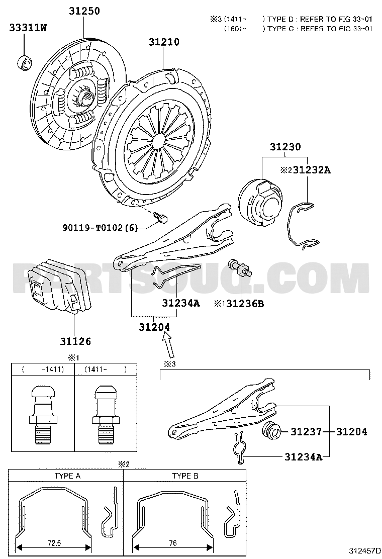 مخطط Toyota EPC للقطعة 31230-71020 – الموضع 31230 | Toyota EPC callout 31230