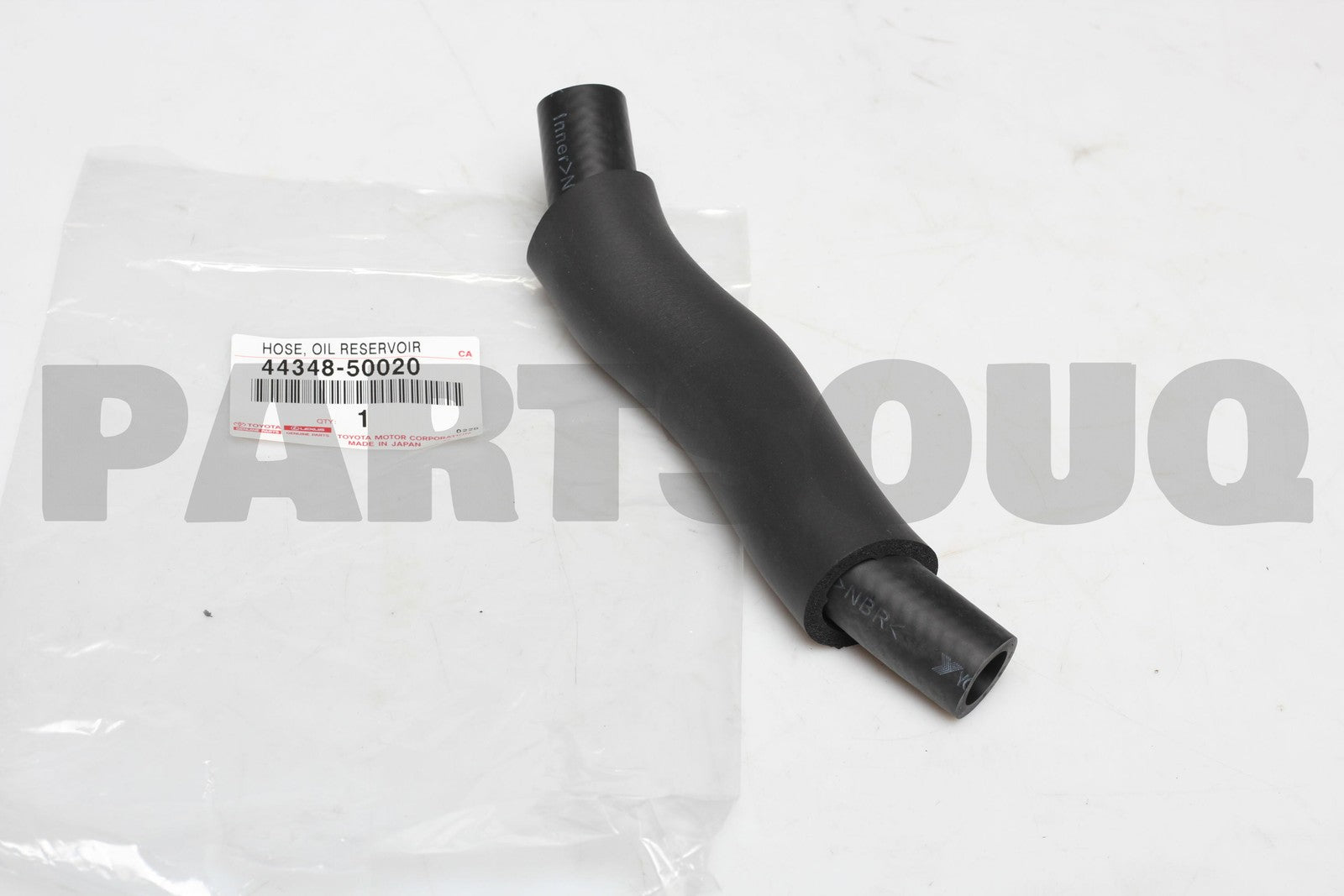 خرطوم زيت الدركسون من الخزان إلى المضخة أصلي Toyota/Lexus 44348-50020 مع ملصق الوكالة | Genuine Toyota/Lexus power steering reservoir-to-pump hose 44348-50020