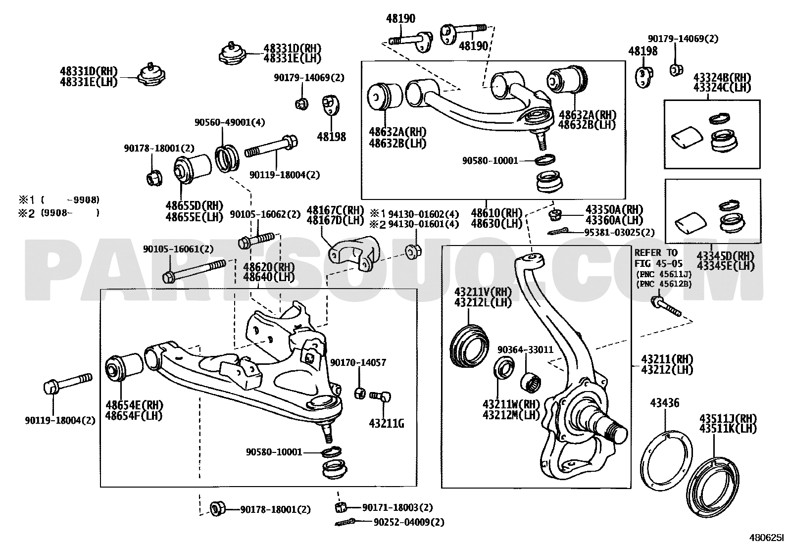 Toyota EPC diagram for 90364-33011 callout 90364-33011