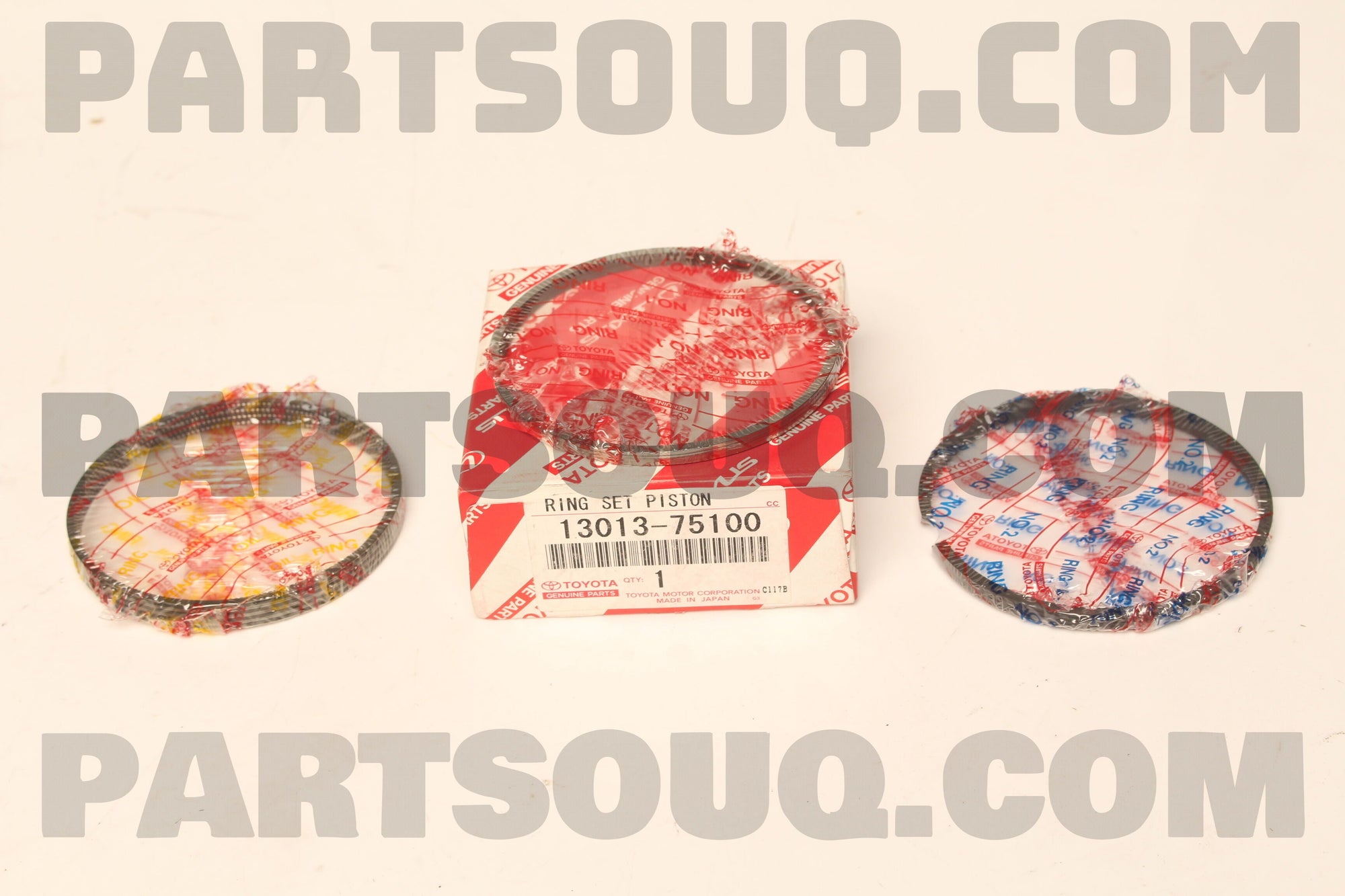 طقم شنابر بساتم أوفر سايز 0.50 تويوتا 13013-75100 | Toyota piston ring set