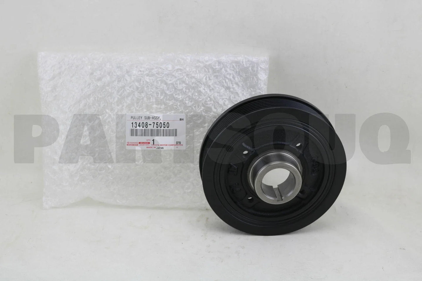 بكرة عمود كرنك ومخمد اهتزاز تويوتا أصلي 13408-75050 | Genuine Toyota Crankshaft Pulley
