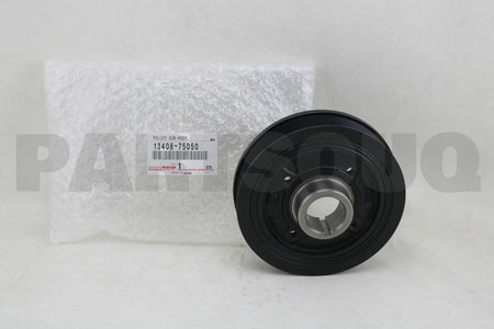 بكرة عمود كرنك ومخمد اهتزاز تويوتا أصلي 13408-75050 | Genuine Toyota Crankshaft Pulley