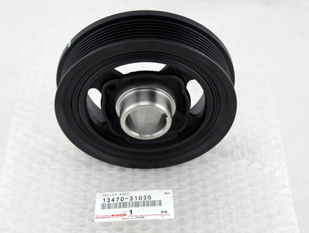 بكرة عمود كرنك ومخمد اهتزاز تويوتا أصلي 13470-31030 | Genuine Toyota Harmonic Balancer