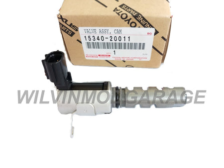 صمام تحكم زيت توقيت الكامات يسار تويوتا الأصلي، رقم OEM 15340-20011 | Genuine Toyota camshaft timing oil control valve LH, OEM 15340-20011