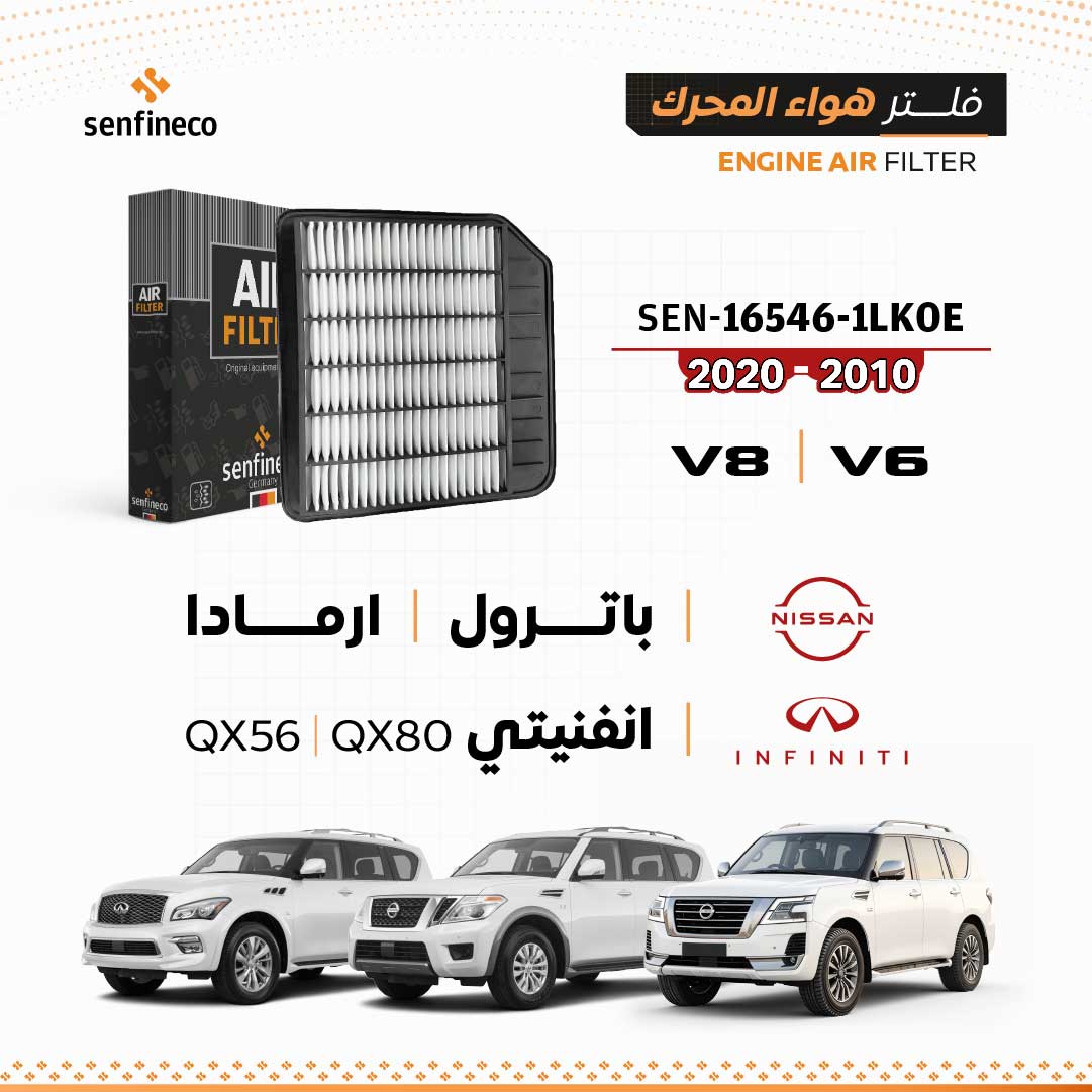 فلتر هواء المحرك سنفينكو | SEN-16546-1LK0E