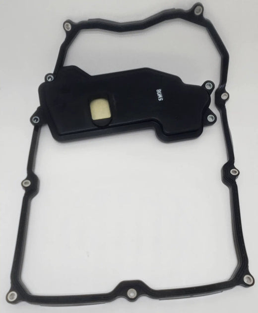 Transmission oil filter with gasket, black housing and beige insert for Toyota/Lexus