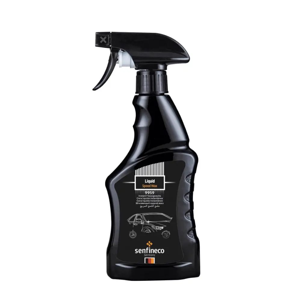 Car wax spray bottle 9959, Liquid Speed Wax by Senfineco (black trigger spray)