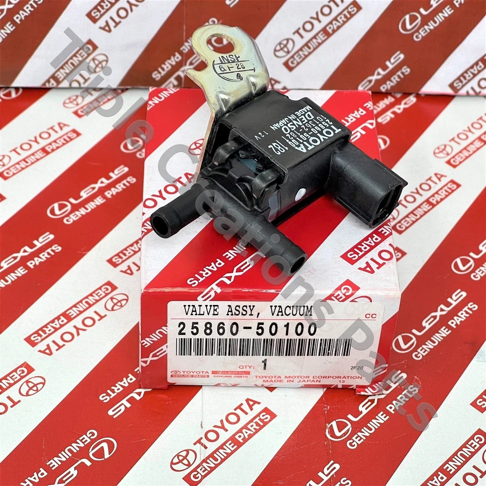 صمام تبديل الفاكيوم رقم 1 تويوتا الأصلي، رقم OEM 25860-50100 | Genuine Toyota vacuum switching valve No.1, OEM 25860-50100