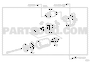 Toyota Corolla starter brush holder location diagram callout 28140