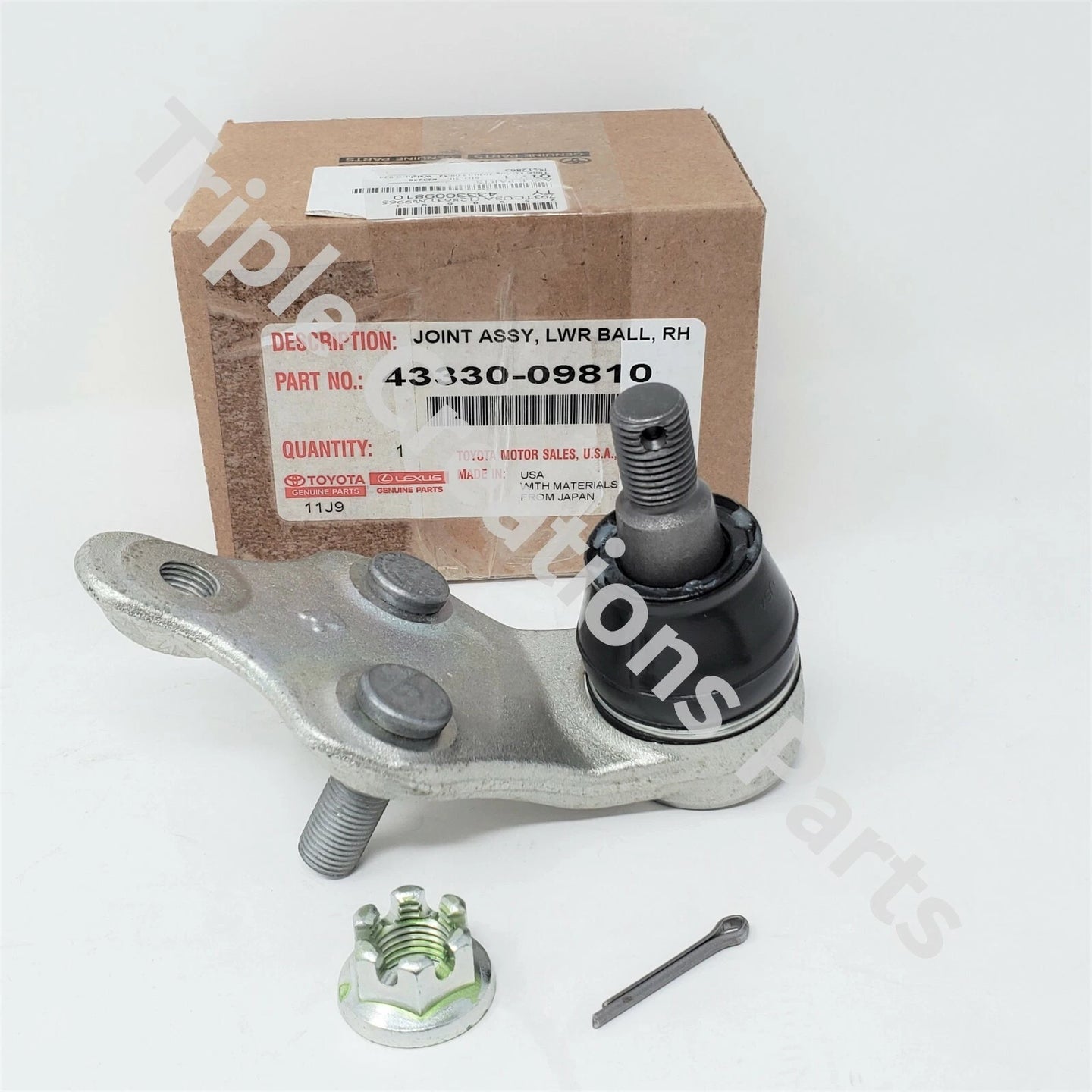 Toyota 43330-09810 Genuine Front Lower Ball Joint RH