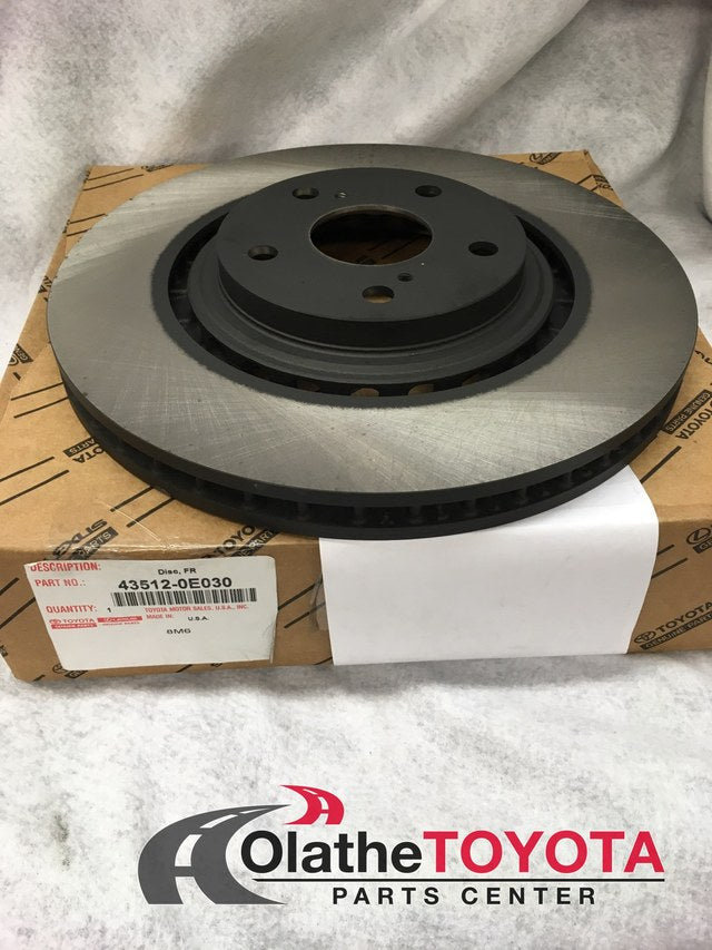 Toyota 43512-0E030 Genuine Front Brake Disc Rotor