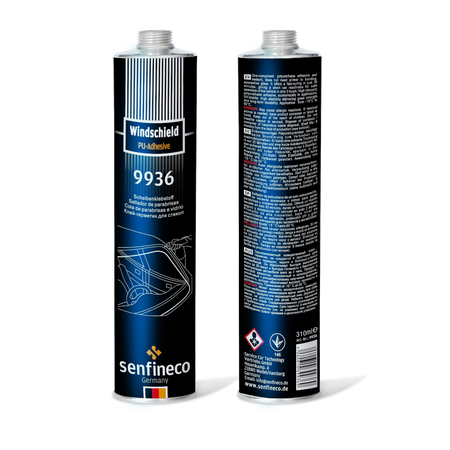 Windshield PU-Adhesive 9936 by Senfineco – two blue-black cartridges