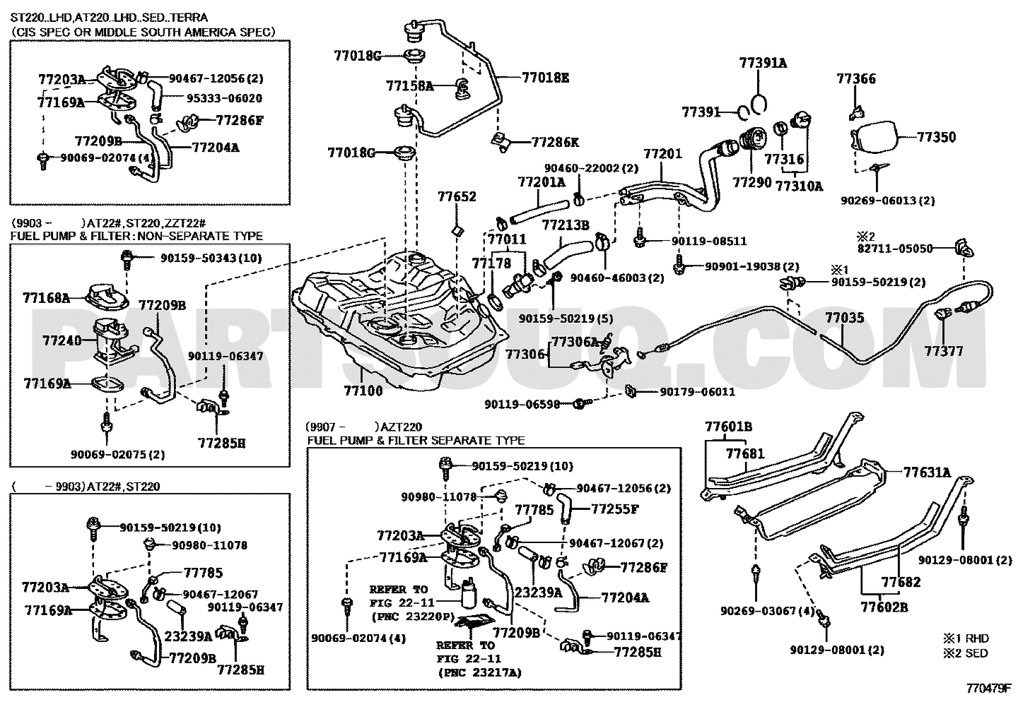 Toyota EPC 77310-48010 callout 77310A