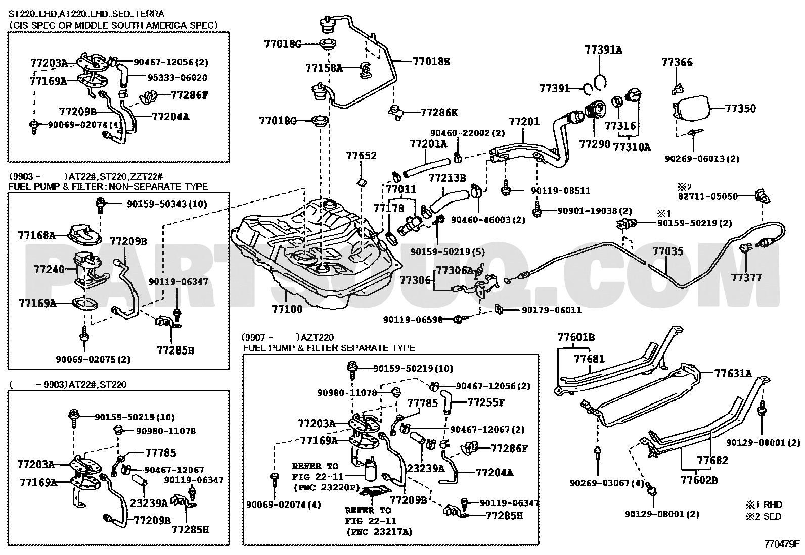 Toyota EPC 77310-48010 callout 77310A