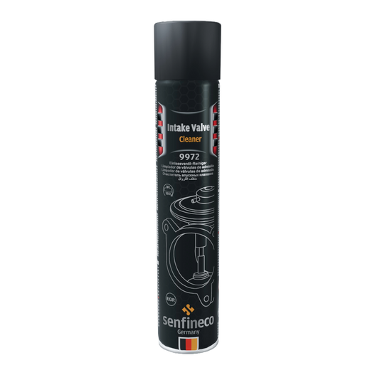 Intake Valve Cleaner spray can by Senfineco Germany, black cap, 9972 label