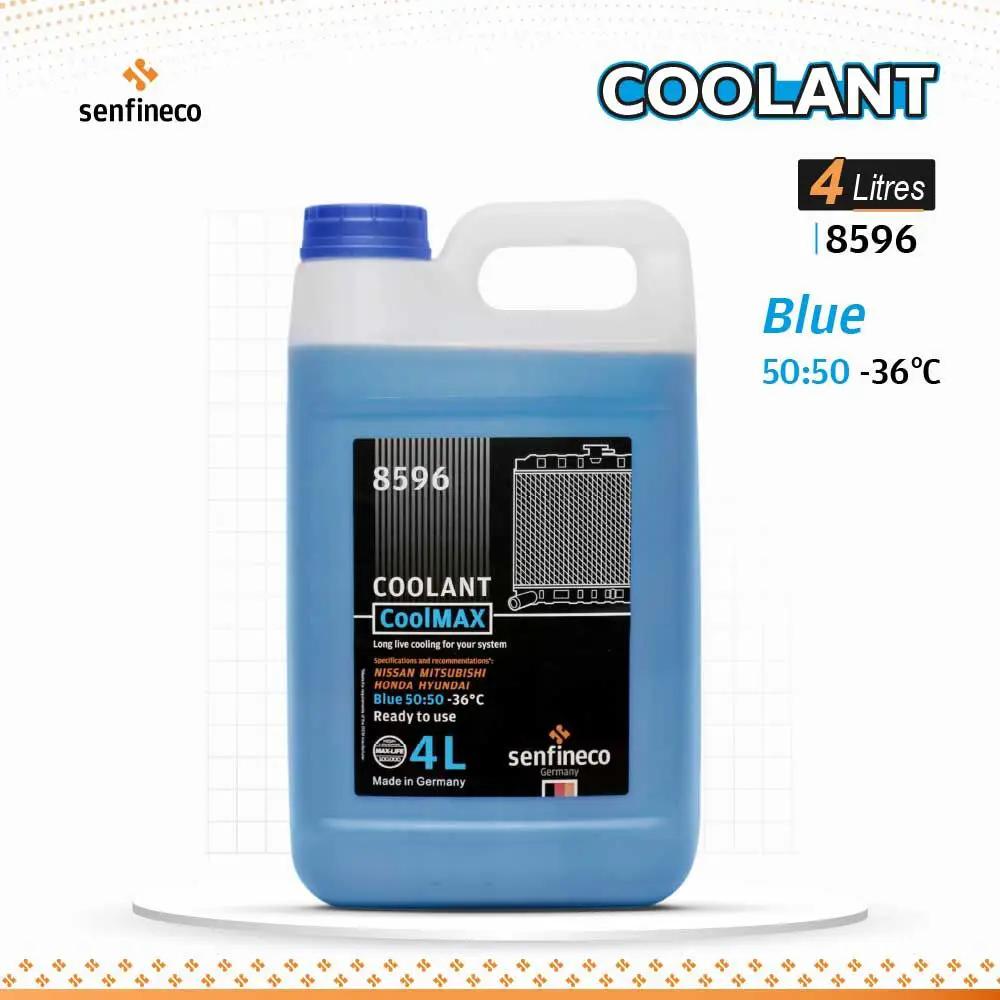 ماء راديتر أزرق 4 لترات من Senfineco CoolMAX - سائل تبريد جاهز للاستخدام