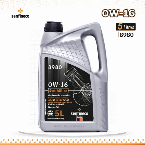 Motor oil bottle 5L 0W-16 SynthUltra SP by Senfineco