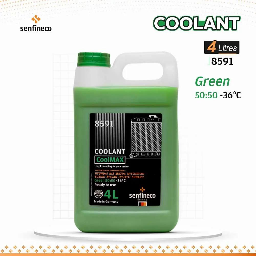 Coolant bottle 4 L green 50:50 Senfineco Germany 8591