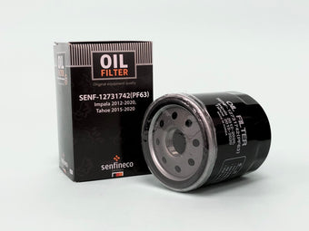 compare product SEN PF-63 12731742 فلتر زيت شيفروليه امبالا / تاهو / سوبربان / GMC يوكن 2012-2020