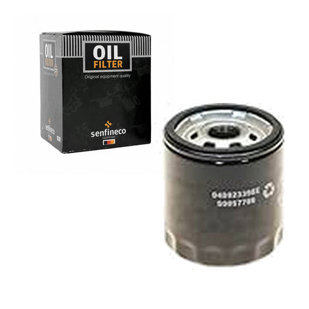 SENFINECO Oil Filter | OEM 04892339BE | Chrysler 300 Dodge Charger Durango Grand Caravan Jeep — SENFINECO carton and exact product filter