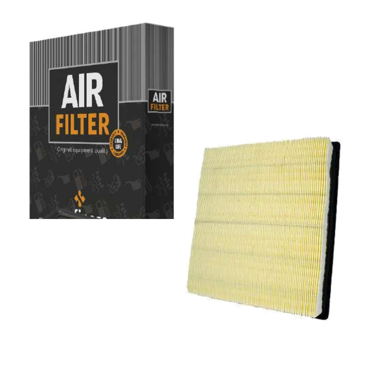 SENFINECO Engine Air Filter with carton | SENFINECO Engine Air Filter | OEM 17801-0P100 | Toyota Tacoma Tundra Sequoia 2013–
