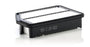 Engine air filter by MANN-FILTER for Hyundai Elantra 2011–2016; black housing with white pleated media