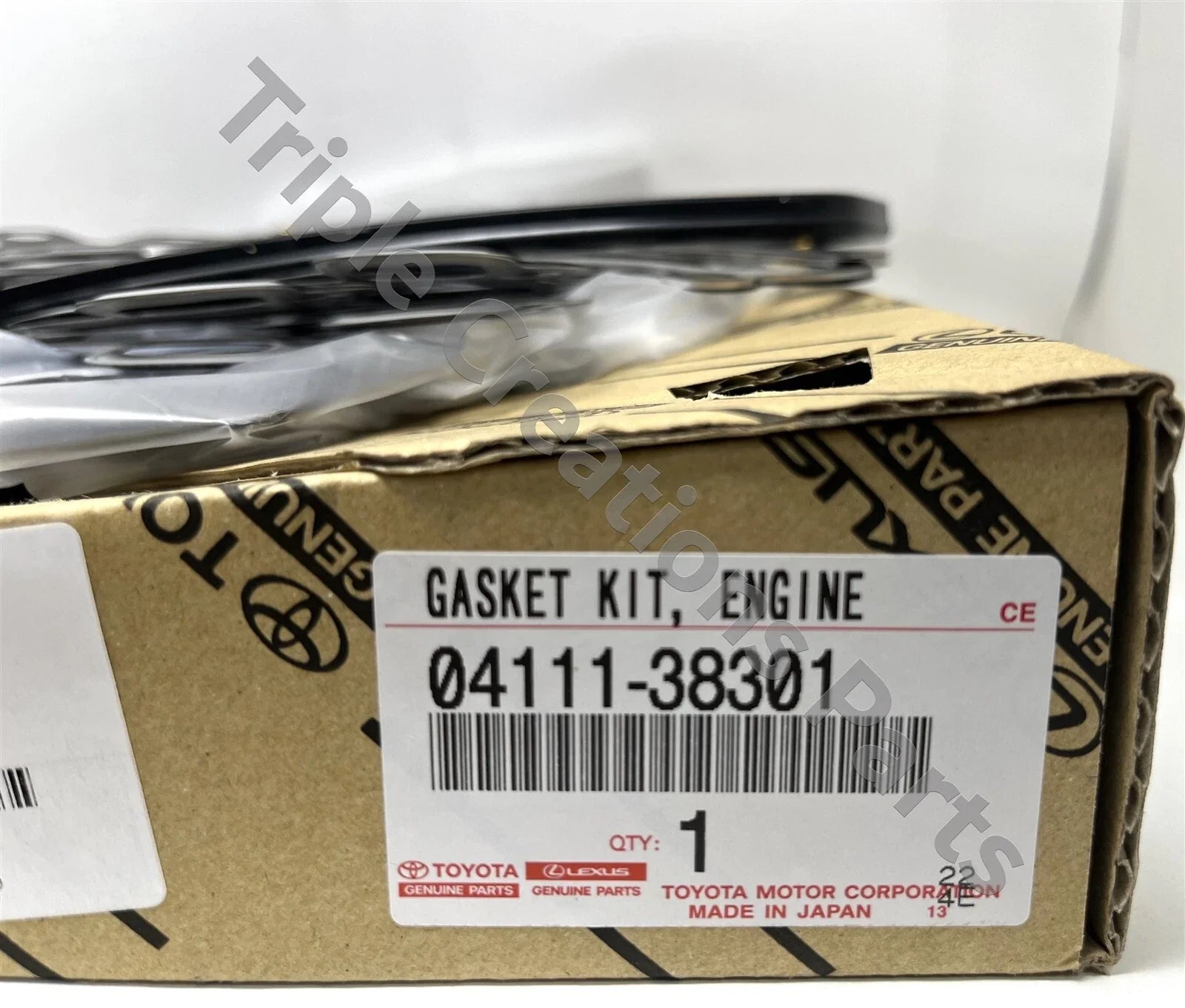 Toyota Genuine 04111-38301 engine overhaul gasket kit