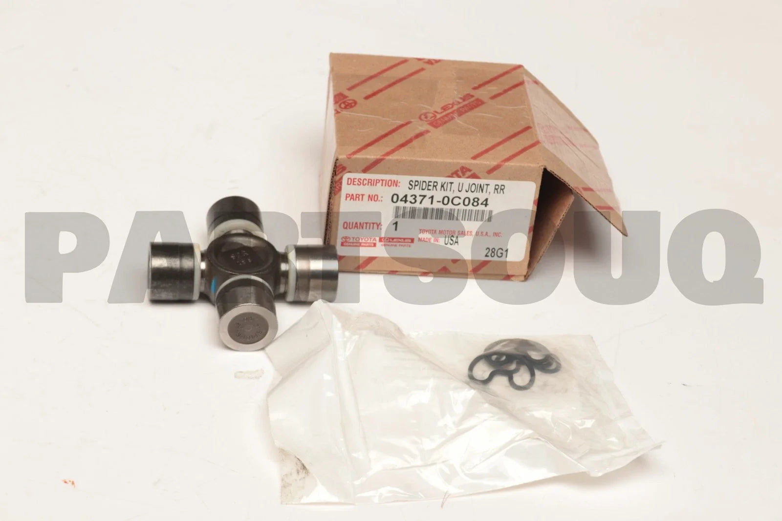 طقم صليبة عمود دوران تويوتا الأصلي، رقم OEM 04371-0C084 | Genuine Toyota universal joint spider kit, OEM 04371-0C084