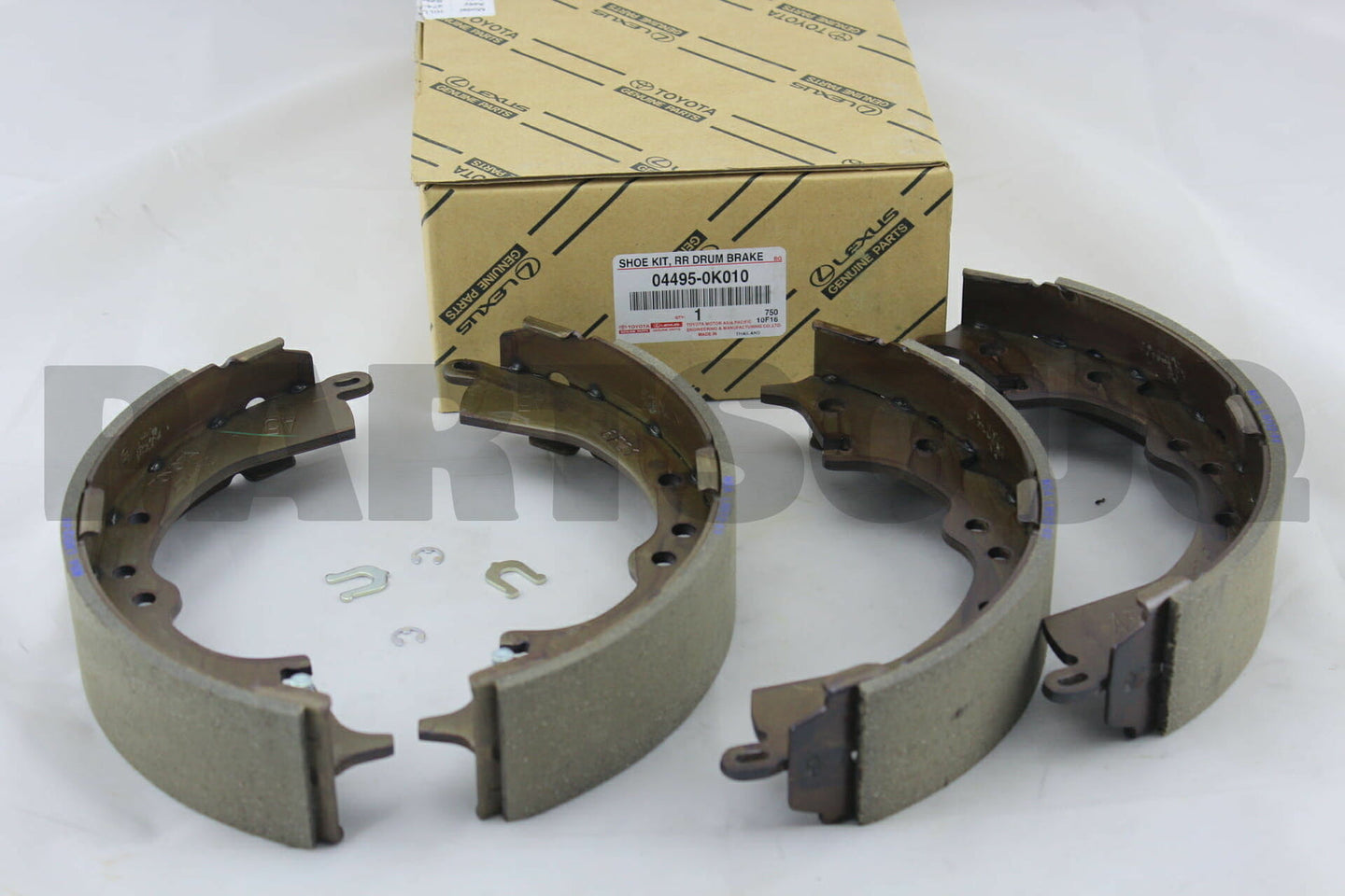طقم أحذية الفرامل الخلفية الأصلي تويوتا 04495-0K010 | Genuine Toyota rear brake shoe kit