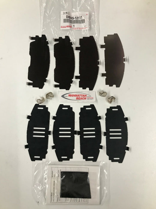 Toyota Genuine 04945-12111 front brake anti-squeal shim kit
