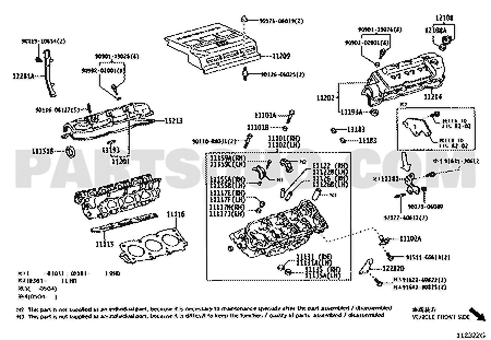 مخطط كتالوج تويوتا لرقم OEM 11115-20042، موضع 11115 | Toyota EPC diagram for OEM 11115-20042, callout 11115