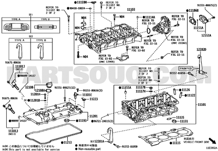 Toyota EPC diagram for 11115-37062 callout 11115