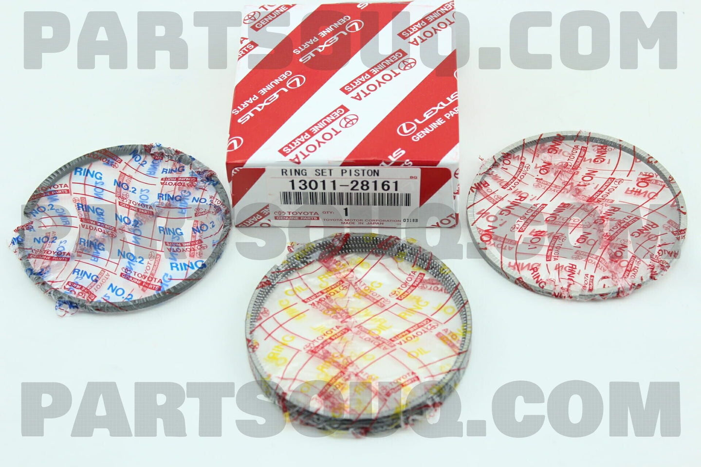 طقم شنابر بستم قياسي تويوتا 13011-28161 | Genuine Toyota standard piston ring set