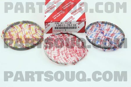طقم شنابر بساتم قياسي تويوتا 13011-75110 | Genuine Toyota standard piston ring set